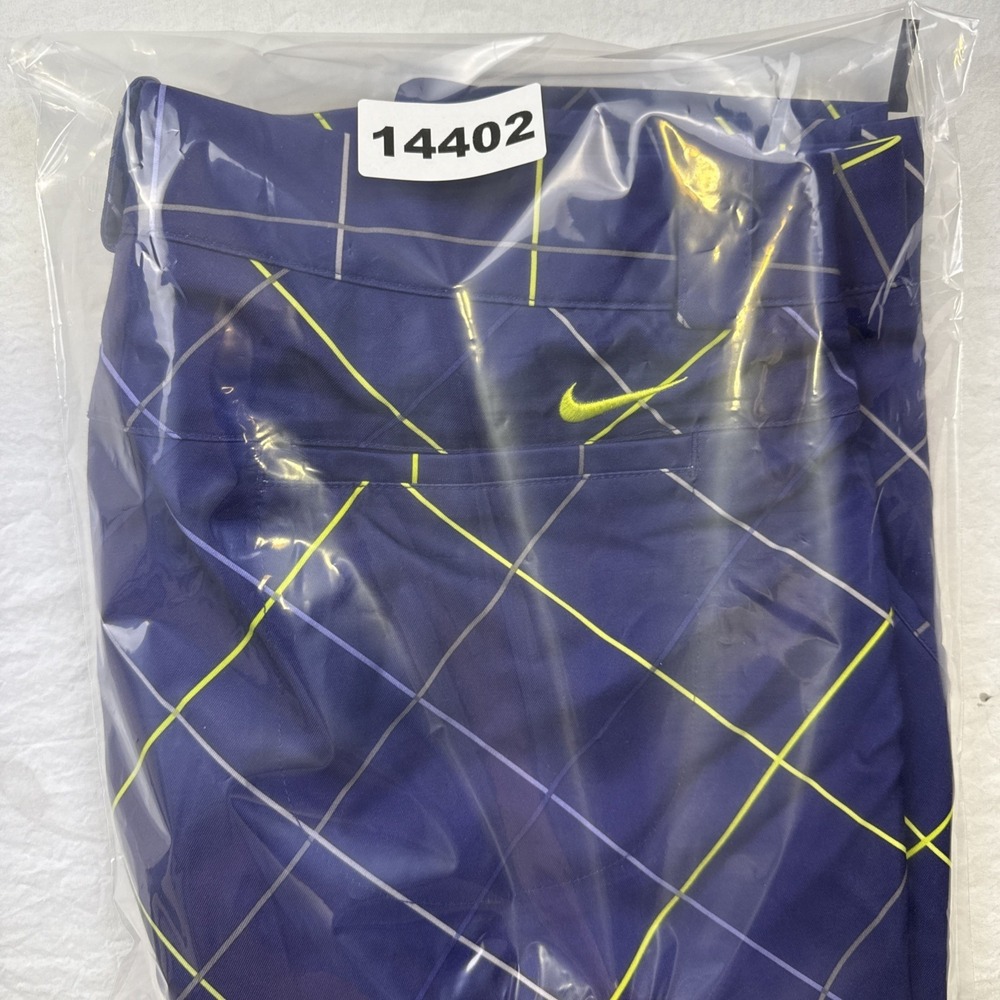 Nike Golf SHORTS WOMENS 12 Dri-FIT Purple  ARGYLE Checkered Athletic Golfcore - Picture 8 of 8